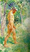 Carl Larsson manlig modell-forstudie till midvinterblot Spain oil painting reproduction